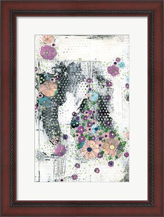 Framed Floral Abstract I Print