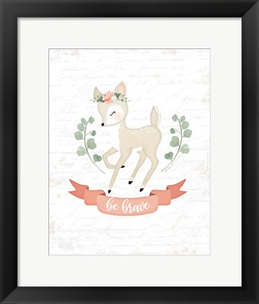 Framed Sweet Little Deer Print