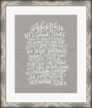 Framed Adoption Print