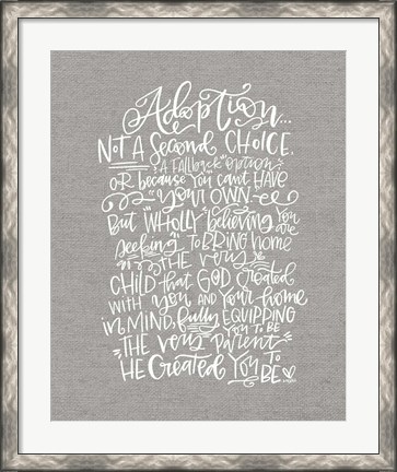 Framed Adoption Print