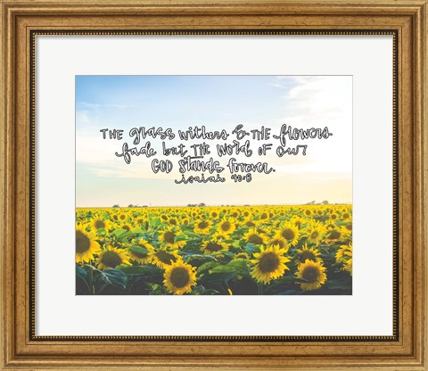 Framed Flowers Fade Print