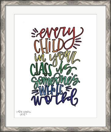 Framed Every Child Colorful Print