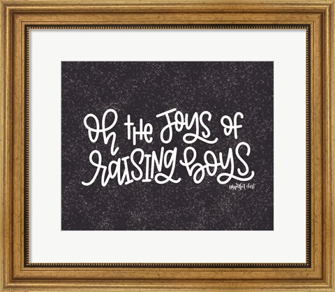 Framed Raising Boys Print