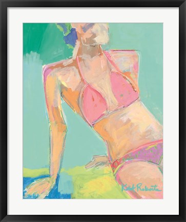 Framed Sunbather Series:  Following the Sun Print