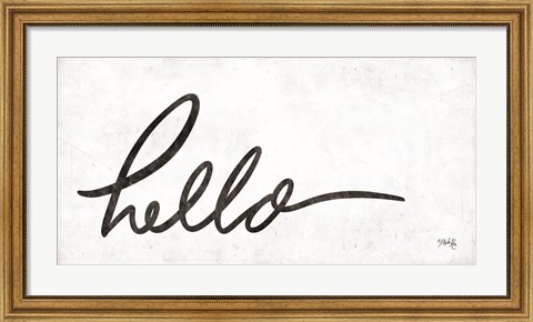 Framed Hello Print