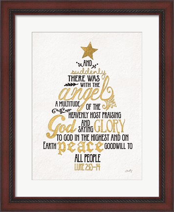 Framed Luke Christmas Tree Print
