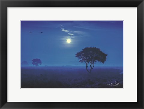 Framed Blue Savannah Print