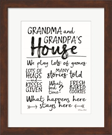 Framed Grandma and Grandpa&#39;s House Print
