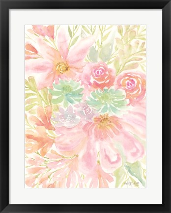 Framed Mixed Floral Blooms III Print
