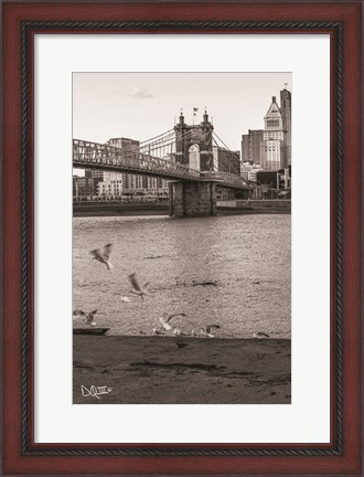 Framed Suspension Bridge I Print
