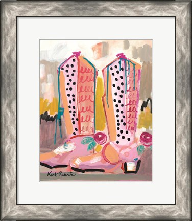 Framed Keep Your Boots Dirty Print