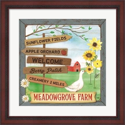 Framed Meadowgrove Farm Print