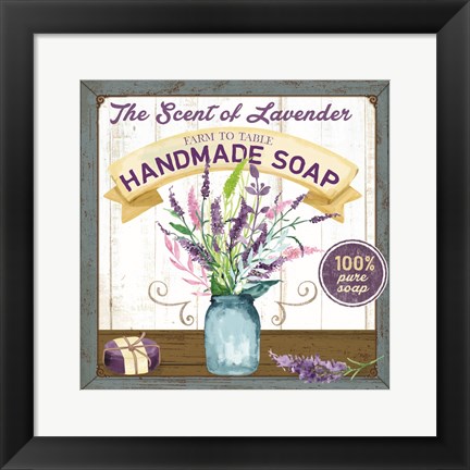 Framed Farm to Table Handmade Soap Print