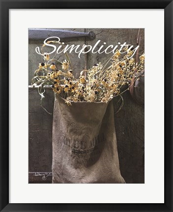 Framed Simplicity Print