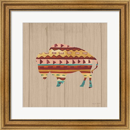 Framed Southwestern Vibes II on Walnut Print