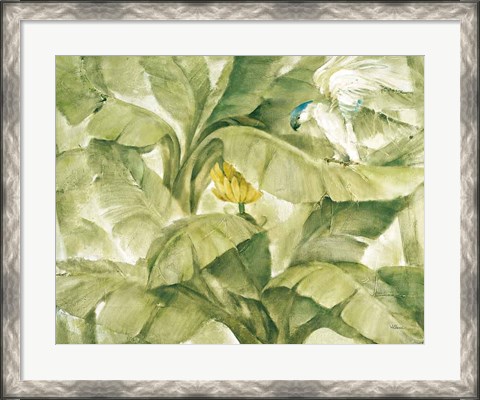 Framed Tropical Canopy II Green Print