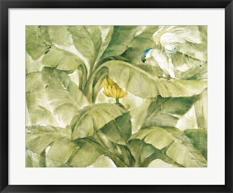 Framed Tropical Canopy II Green Print