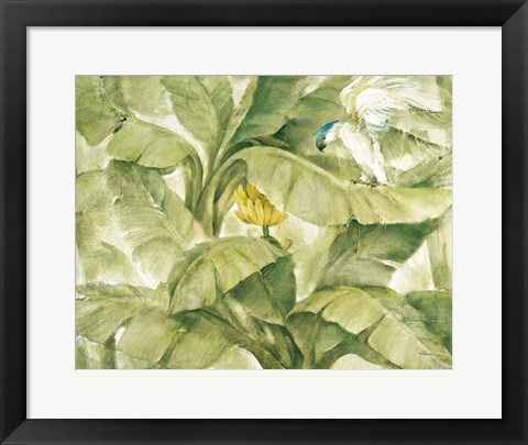 Framed Tropical Canopy II Green Print