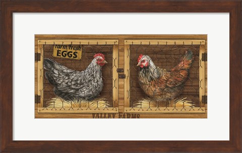 Framed Chicken House Print