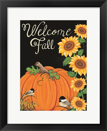 Framed Welcome Fall Print