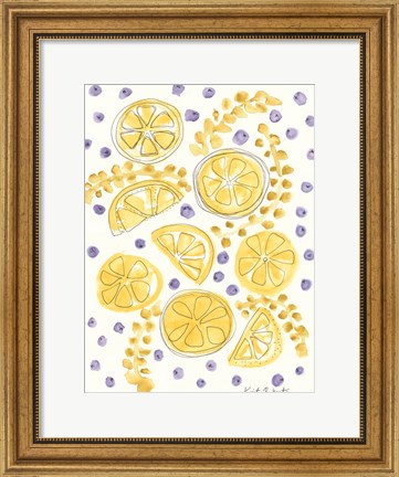 Framed Blueberry Lemons Print