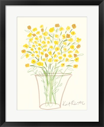 Framed Lemon Blooms Print