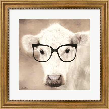 Framed See Clearly Cow Print