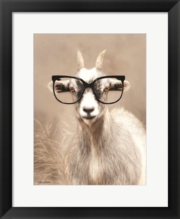 Framed See Clearly Goat Print