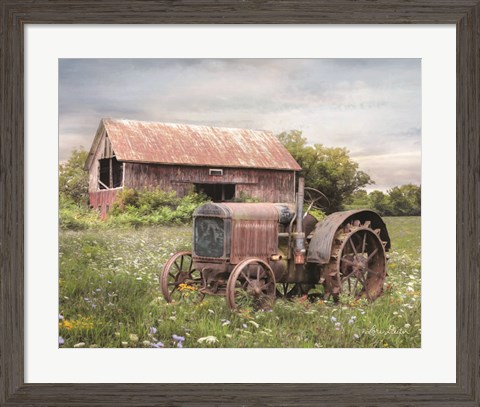 Framed Clayton Tractor Print