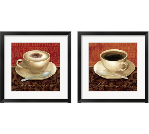 Coffee Talk 2 Piece Framed Art Print Set by Daphne Brissonnet