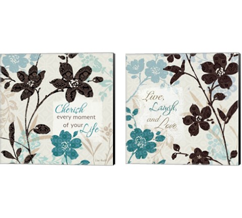 Botanical Touch Quote 2 Piece Canvas Print Set by Lisa Audit