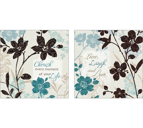 Botanical Touch Quote 2 Piece Art Print Set by Lisa Audit