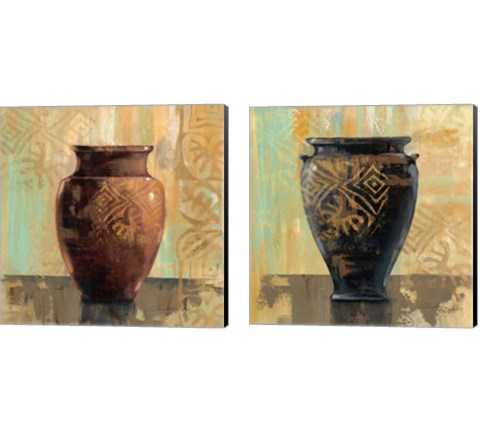 Glazed Pot 2 Piece Canvas Print Set by Silvia Vassileva