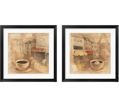 Cafe 2 Piece Framed Art Print Set by Albena Hristova