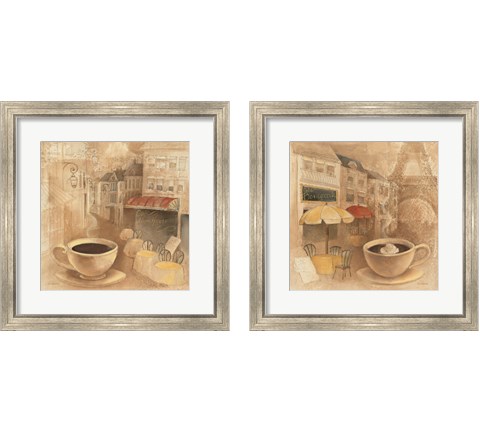 Cafe 2 Piece Framed Art Print Set by Albena Hristova