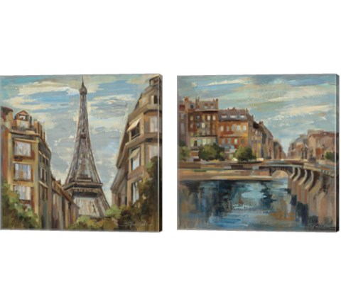 A Moment in Paris 2 Piece Canvas Print Set by Silvia Vassileva