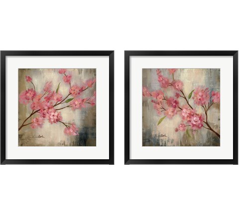 Cherry Blossom 2 Piece Framed Art Print Set by Silvia Vassileva