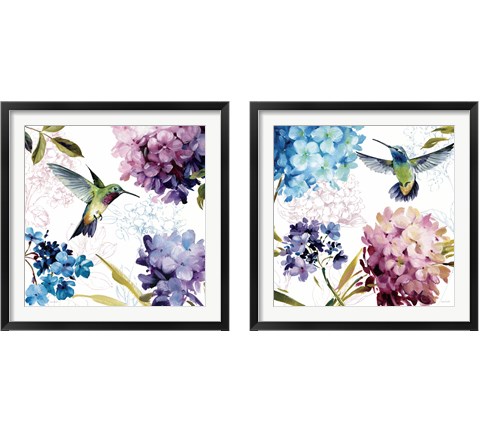 Spring Nectar Square 2 Piece Framed Art Print Set by Lisa Audit