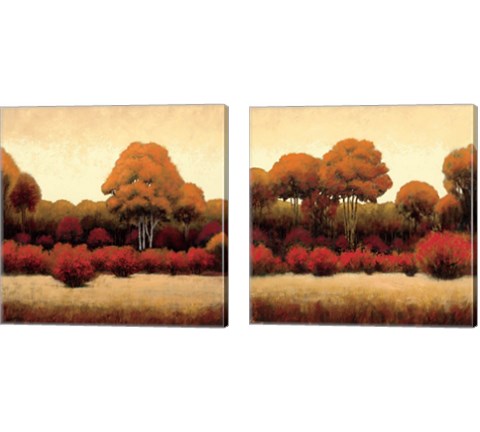 Autumn Forest 2 Piece Canvas Print Set by James Wiens