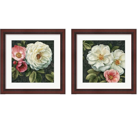 Floral Damask 2 Piece Framed Art Print Set by Lisa Audit