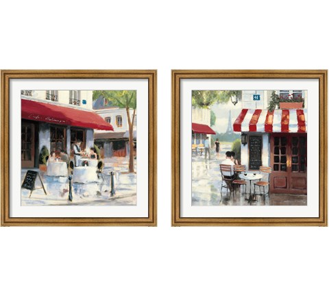 Relaxing at the Cafe 2 Piece Framed Art Print Set by James Wiens