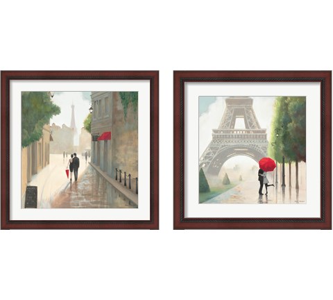 Paris Romance 2 Piece Framed Art Print Set by Marco Fabiano