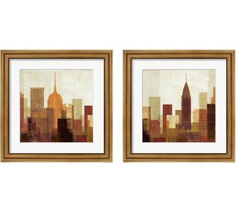 Summer in the City 2 Piece Framed Art Print Set by Michael Mullan