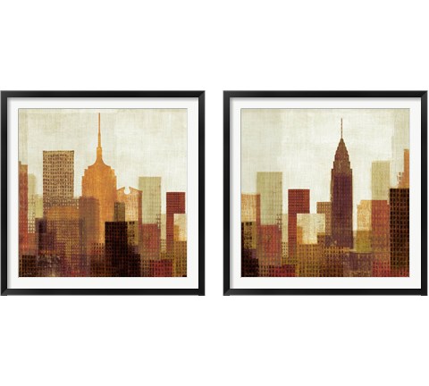 Summer in the City 2 Piece Framed Art Print Set by Michael Mullan