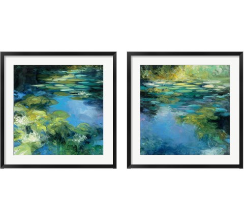 Water Lilies 2 Piece Framed Art Print Set by Julia Purinton