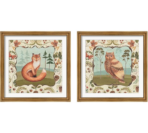Country Heritage 2 Piece Framed Art Print Set by Daphne Brissonnet