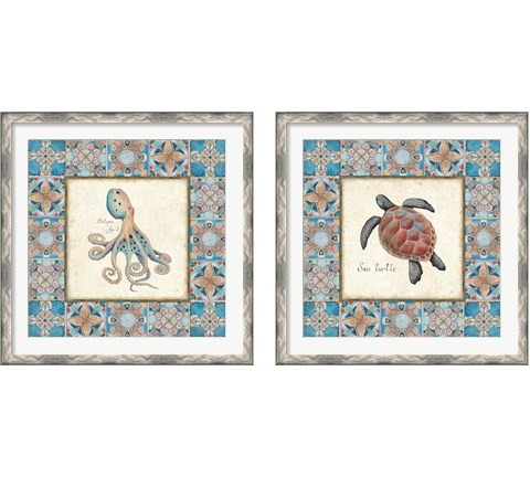 Oceanography Framed 2 Piece Framed Art Print Set by Daphne Brissonnet