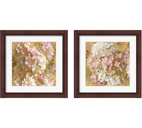 Gilded Hydrangea 2 Piece Framed Art Print Set by Sue Schlabach