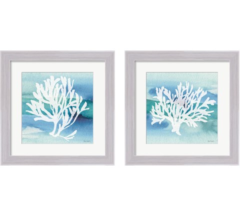 Sea Life Coral 2 Piece Framed Art Print Set by Lisa Audit