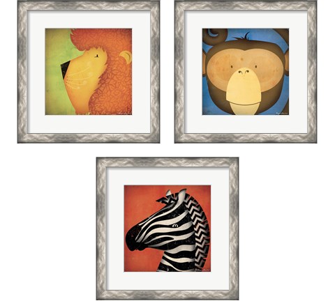 Animal WOW 3 Piece Framed Art Print Set by Ryan Fowler